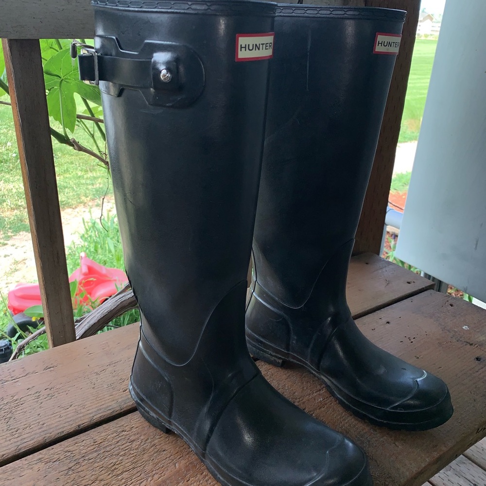 Hunter original tall Wellington rain boots